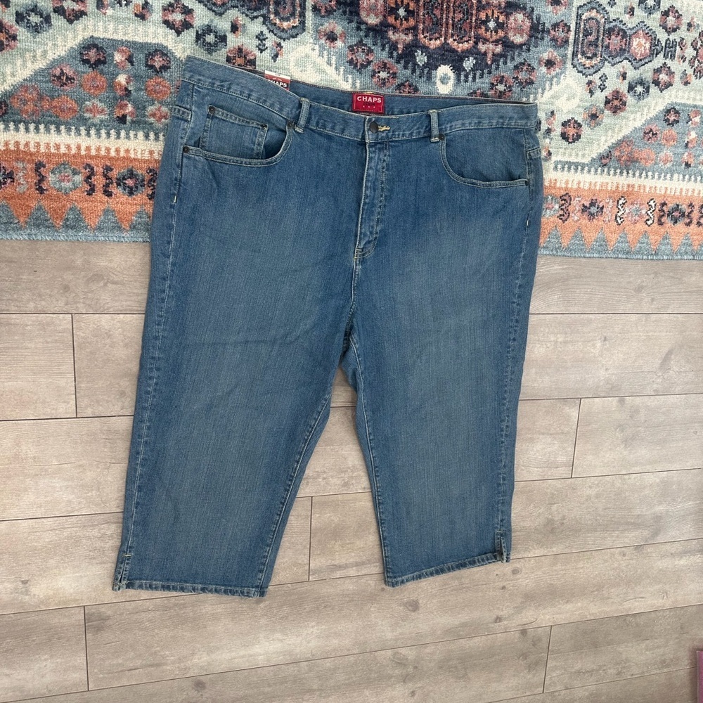 New Y2K Chaps Plus Women’s Denim Capri Jeans Size 22w Denim Elle Capri Jeans - Picture 13 of 16